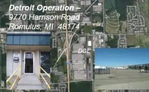 A map of the detroit operation, with an image of the location.